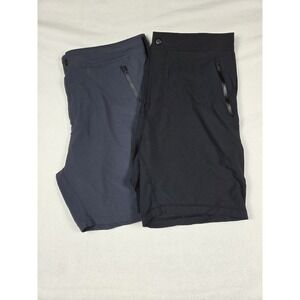 Mack Weldon Nylon Golf Shorts Lot (2) Men‎ Sz 2XL Blue Black Stretch Lightweight